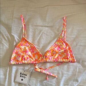 Kulani Kinis bralette bikini top NWT Mimosa meadows size small